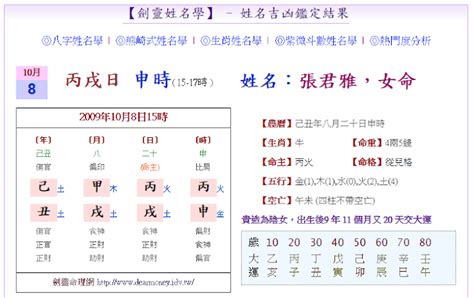 姓名學五行分析|劍靈命理網